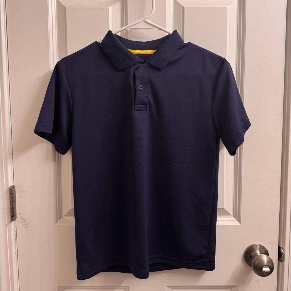 Zero Xposur Navy Blue Kids Polo Shirt - S 8 UPF 50+